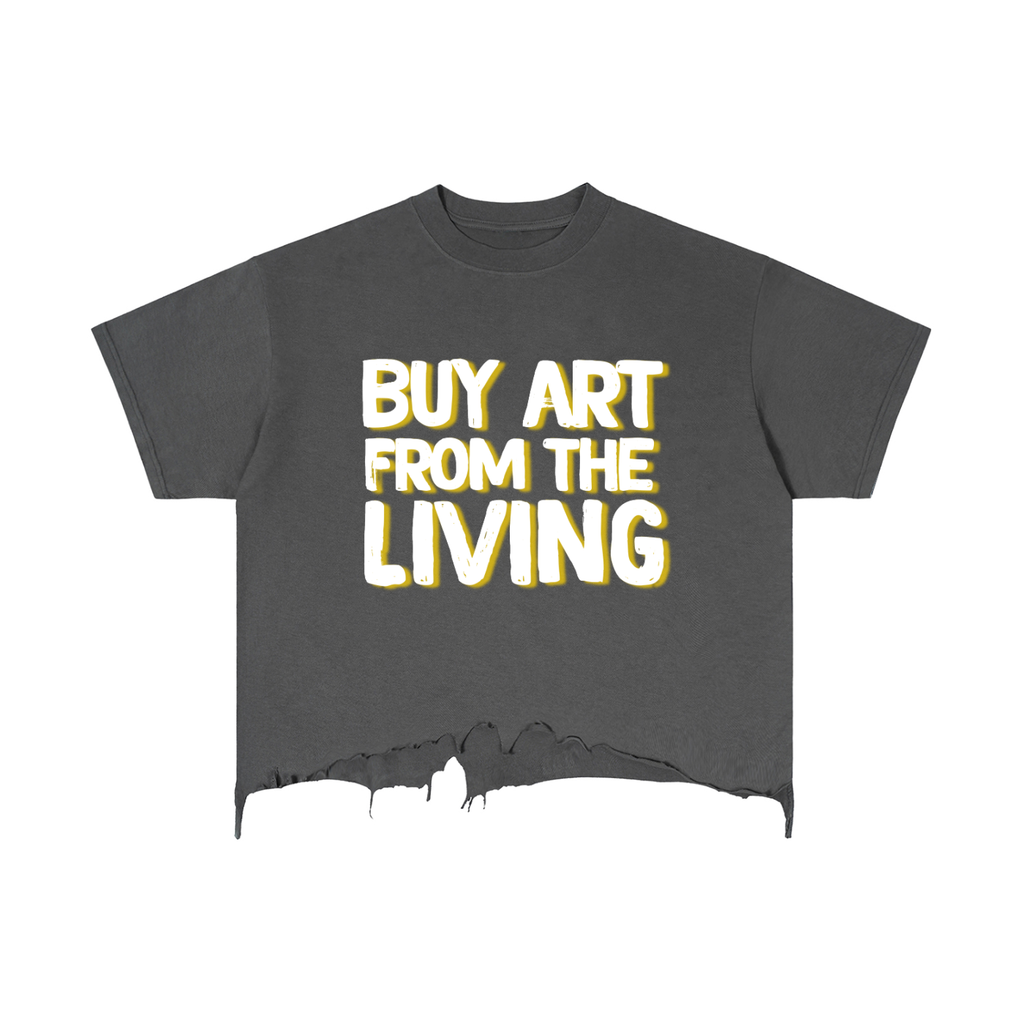 "Buy Art From the Living" Vintage Graphic T-Shirt