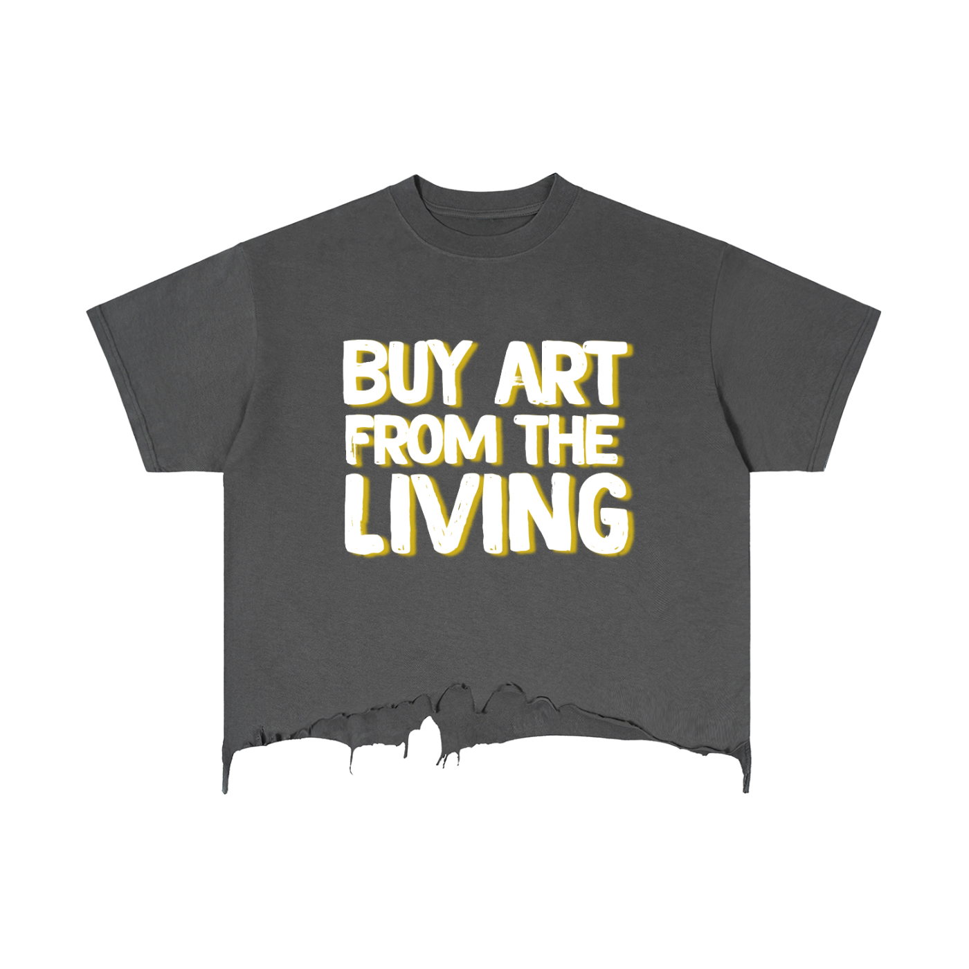 "Buy Art From the Living" Vintage Graphic T-Shirt